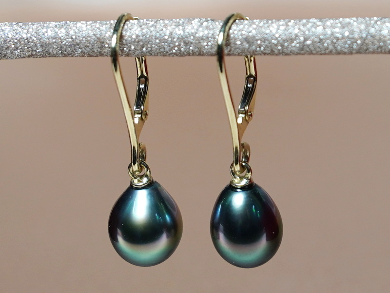 Tahiti gyöngy fülbevalók